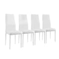 Miniatyrbild 5 av 6: [en.casa]® Matbord Hanau (glas-svart) och 4 stolar(svart)-105x60x75cm