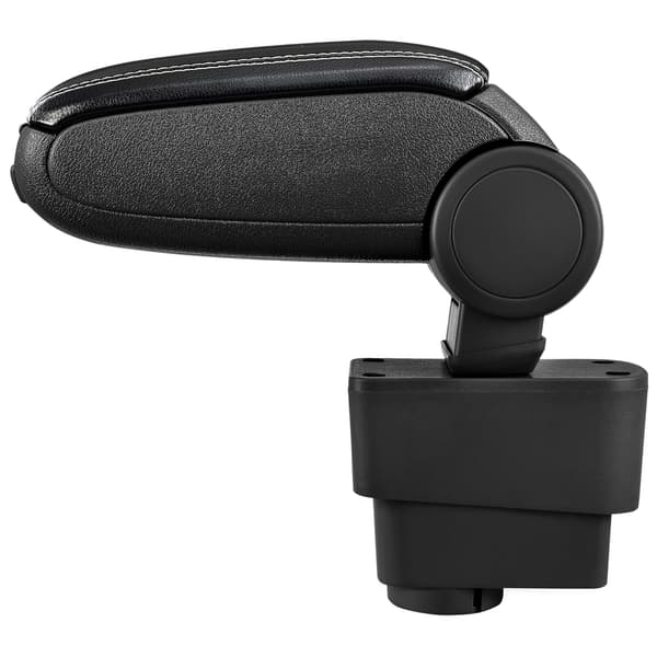 [pro.tec]® Armlæn til Fiat Grande Punto (september 2005-) - kunstlæder - sort med hvid søm