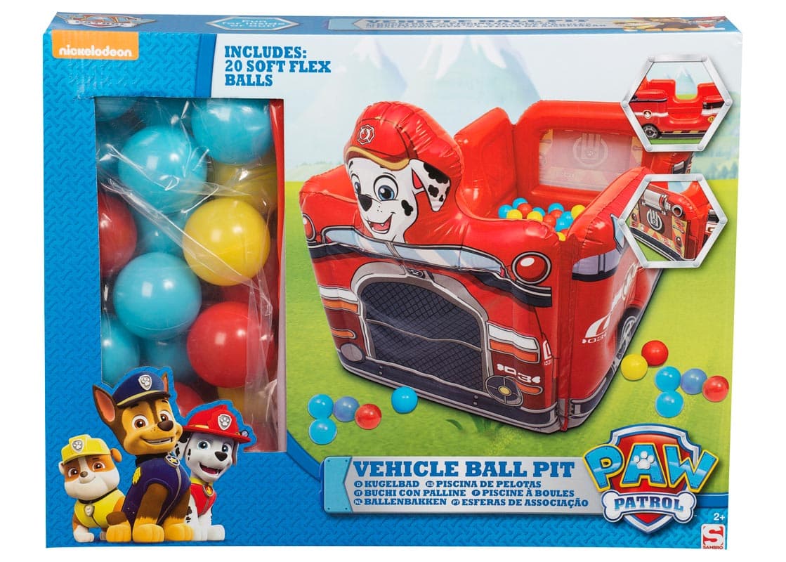 Paw Patrol Bollhav Uppblåsbar Bil Marshall