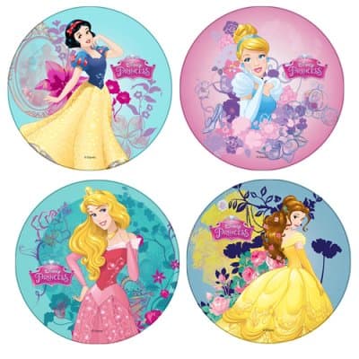 Tårtbild Sockerpasta Disney Princess