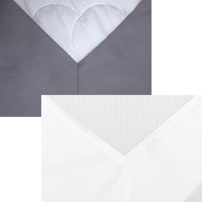 Kosta Linnewäfveri Kuvertlakan Percal Grå 210X200