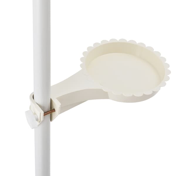 [en.casa]® Teleskopisk plante stativ - pulverlakeret metal - 110-305cm - hvid