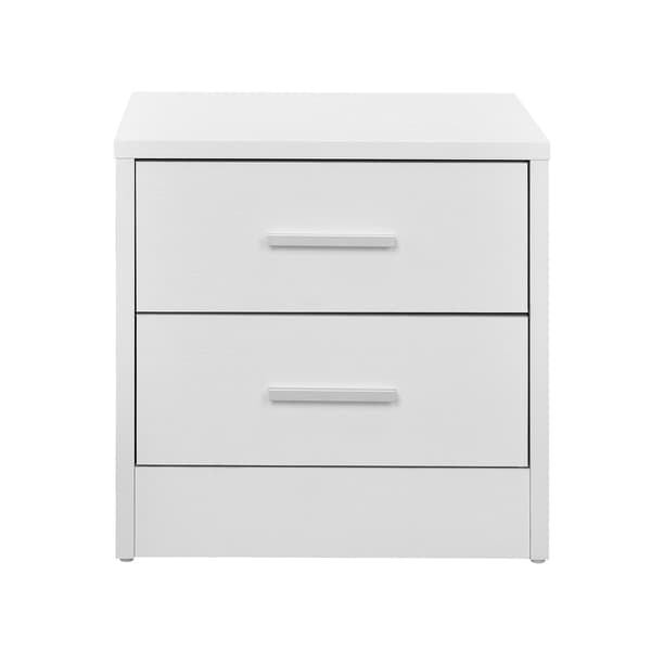 [en.casa]® Sängbord / Avlastningsbord Klovsta-37x38x34cm-vit