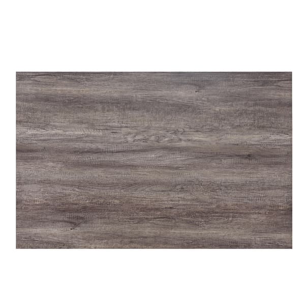 [en.casa]® Matbord Nora-140x90x77cm-mörkbrun ek-för 6 personer