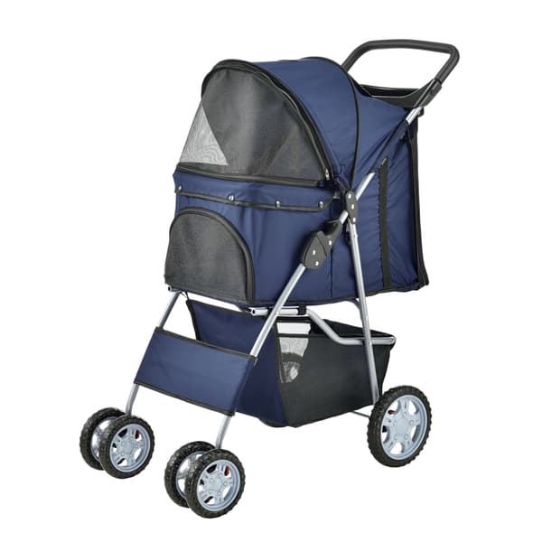 Firbenet transport køretøj - hundevogn - kattevogn 73 x 46 x 100 cm - blå
