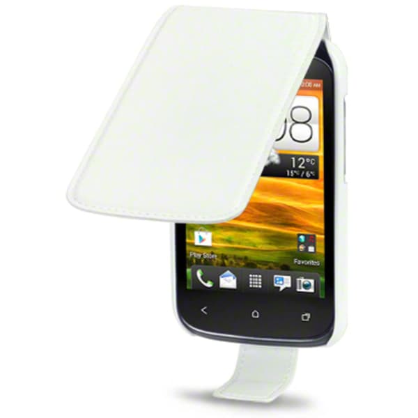 Flipväska HTC Desire C BoneWhite Slim