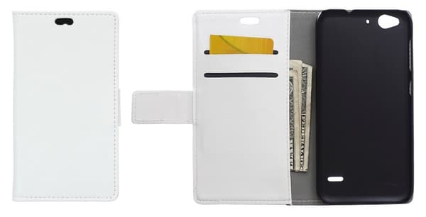 Mobilväska ZTE Blade S6 White w/Stand