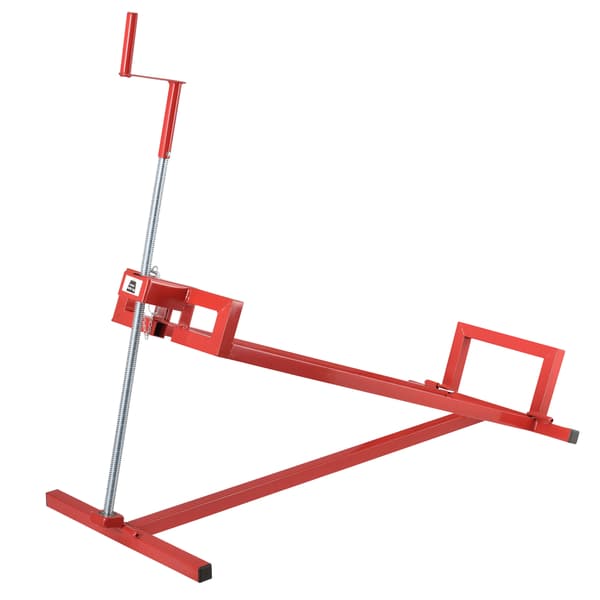 [pro.tec]® Hopfällbar motorkran-stål-max. belastning: 400 kg-115x51x91cm-steglös justering-röd