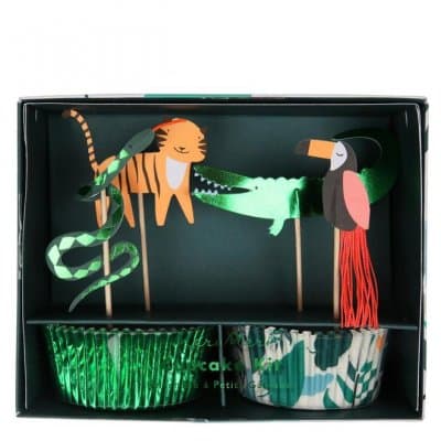 Cupcake Kit - Go Wild - Djungel - Meri Meri