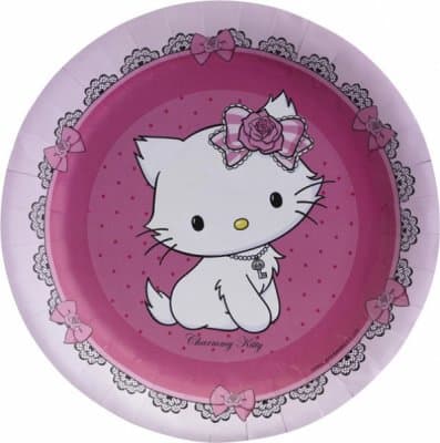 Små papperstallrikar Hello Kitty