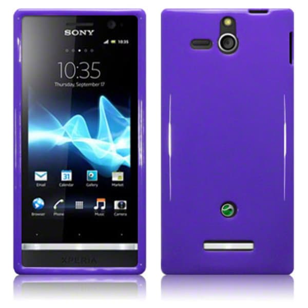 Back Cover Xperia U Solid Purple
