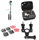 Tillbehör till Gopro kamera, 4 bra tillbehör, kit paket
