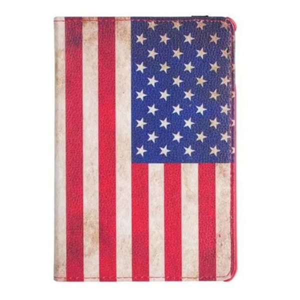 Fodral iPad Mini 4 Roterbar 360 - Retro US (Amerikanska Flaggan)