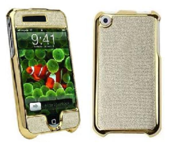 Designskydd Crystal Gold iphone 3G/3Gs