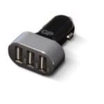 GP Car Charger, 3 USB Output, 6.3A & 31,5W, Black