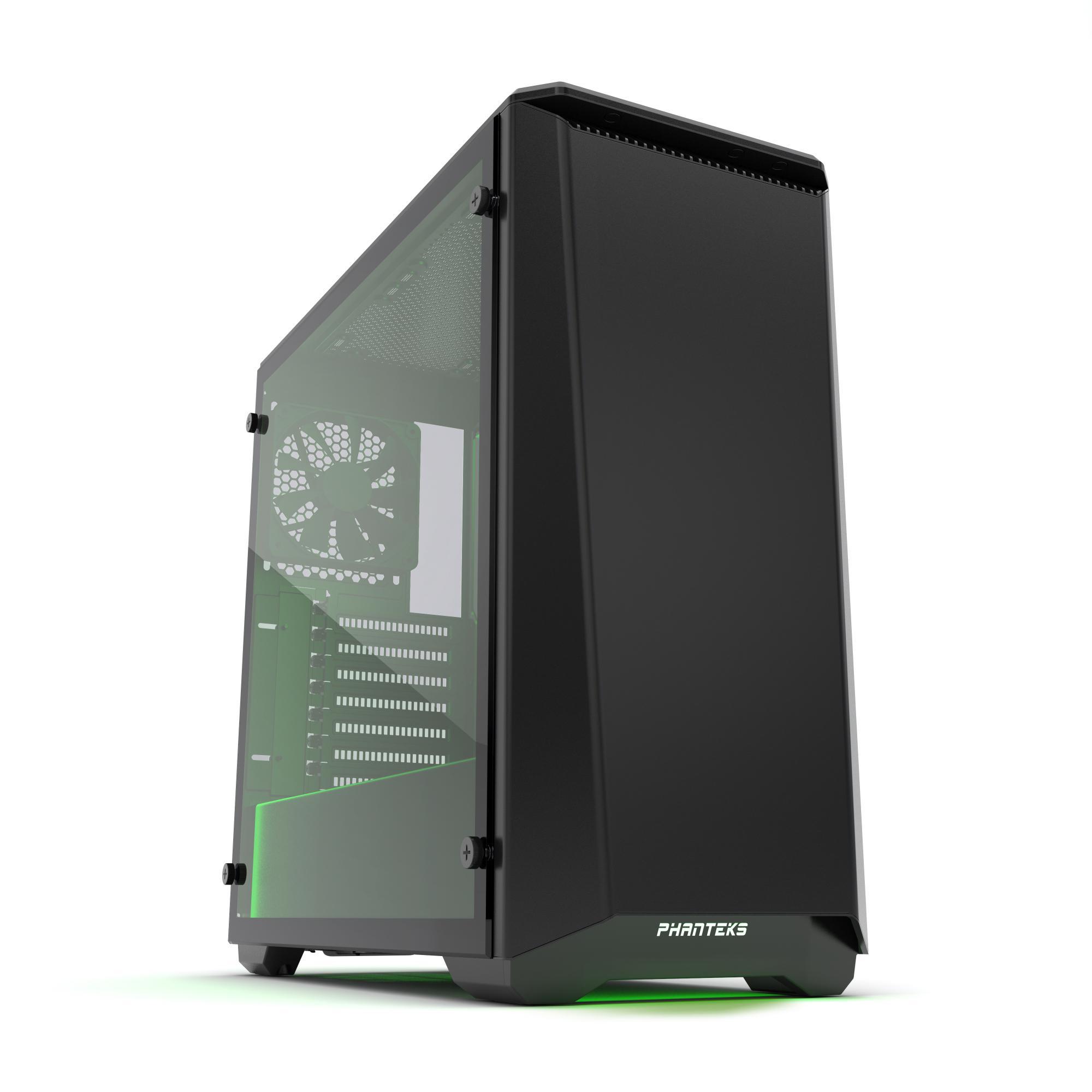 Phanteks Eclipse P400 Mid Tower Case, Tempered Glass, Satin Black