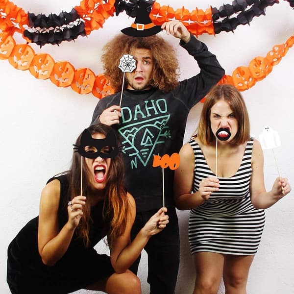 Fototillbehör Photo Booth - Tema Halloween (20st tillbehör)