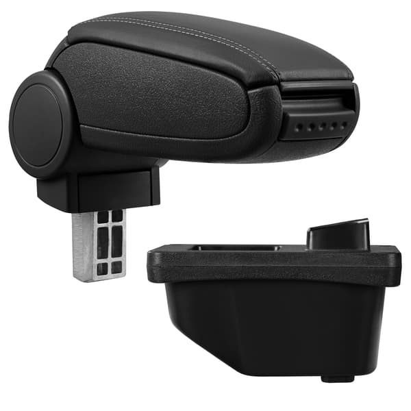 [pro.tec]® Armstöd till Peugeot 308 I med integrerat fack - konstläder - svart