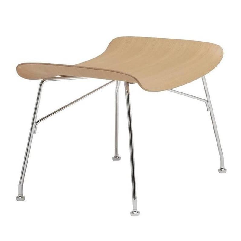 Fotpall K/Wood Slatted Ash