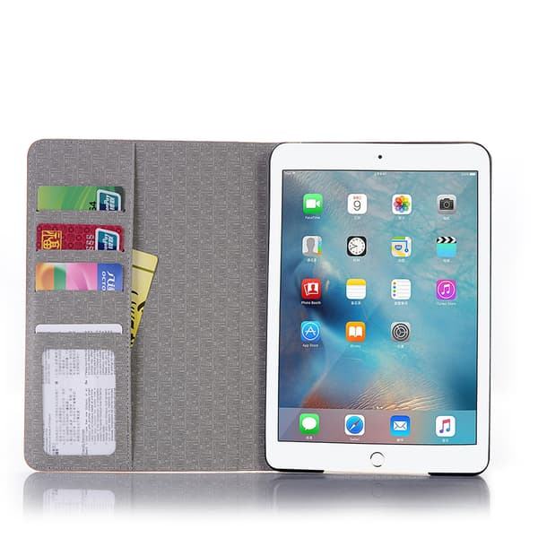 Plånboksfodral iPad Mini 5 (2019) - Rutmönster Svart