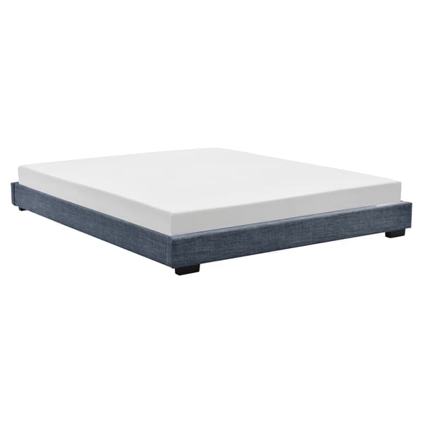 Corium® Klädd sängstomme Linnéa inkl. ribbotten-200x140cm-MDF-linne-mörkgrå