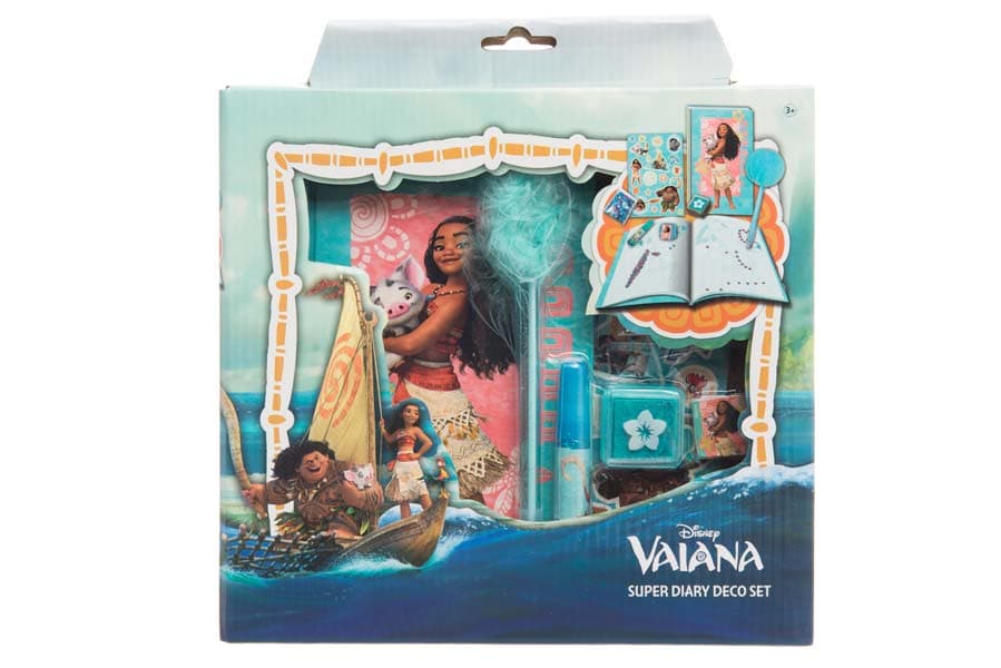 Disney Vaiana Dagbok Deco Set