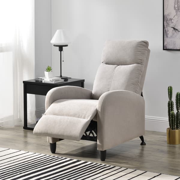[en.casa]® Relax fåtölj Cleo-stoppad-102x60x92cm-sitshöjd:46cm-textil-polyester-metall-brun-svart-justerbar rygg