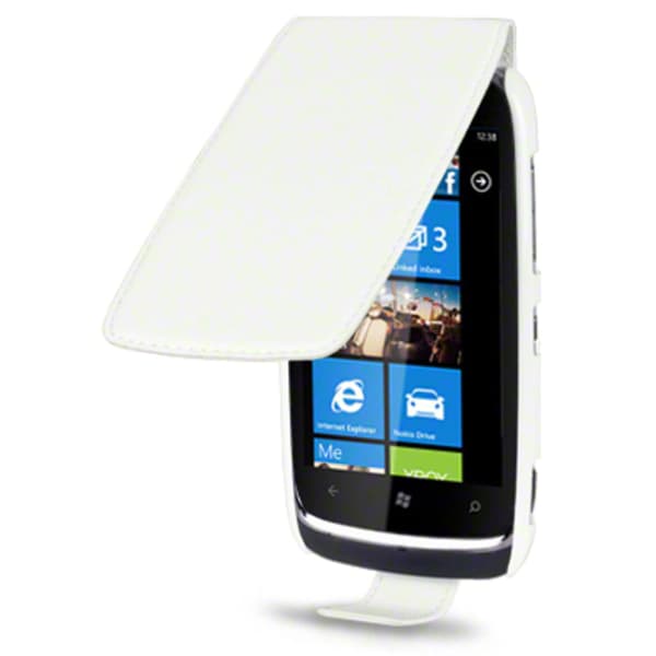 Flipväska Lumia 610 White Slim