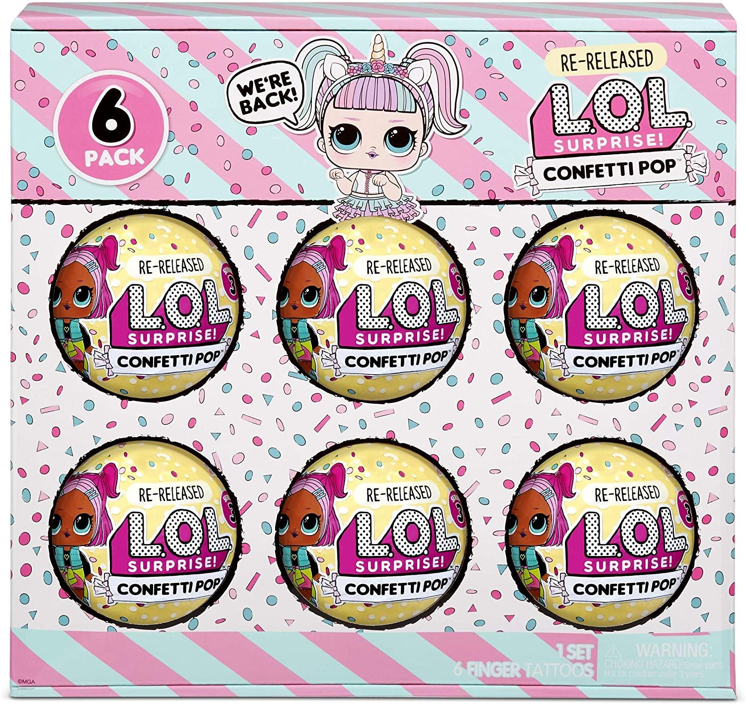 L.O.L. Surprise! 6-Pack Confetti Pop - Unicorn