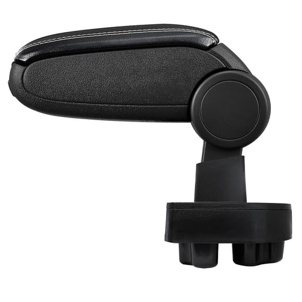 [pro.tec]® Automallikohtainen keskikäsinoja Opel Corsa C / Opel Combo C  - keskikäsinoja - säilytystilalla - keinonahka - musta, valkoiset saumat