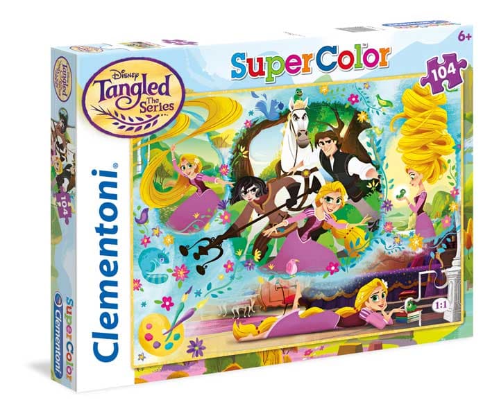 Clementoni Kids SuperColors Pussel - Disney Prinsessor 104 Bitar