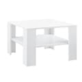 Miniatyrbillede 1 af 6: [en.casa]® Sofabord Nice - 60x60x40cm - MDF - hvid