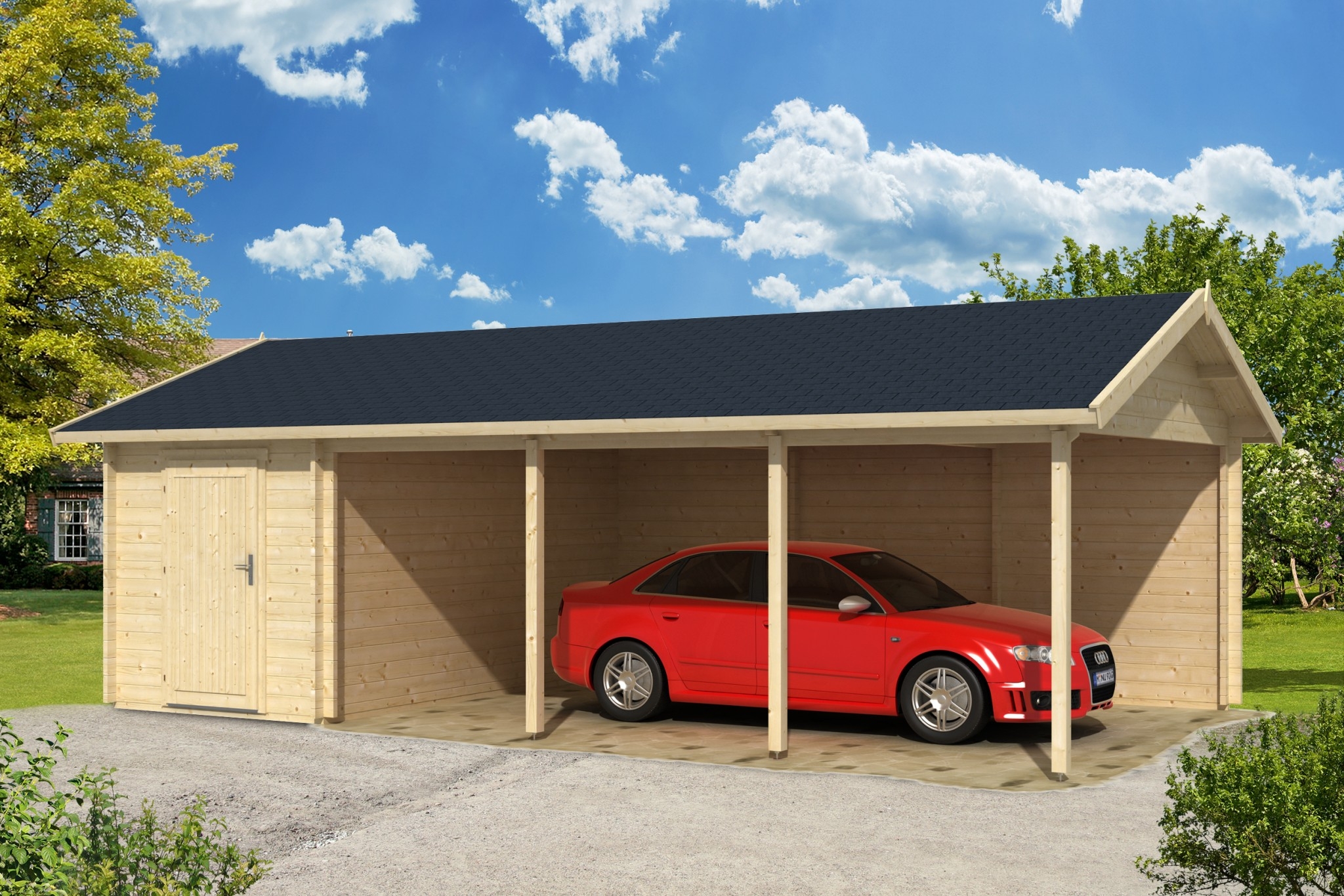 Polhus Carport Krister Med Forrad Hem Tradgard Cdon Com