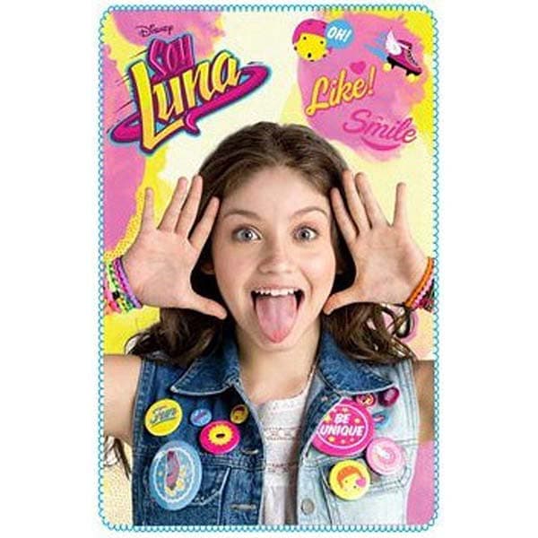 Disney Soy Luna Fleece Filt - Like, Smile 100x150cm