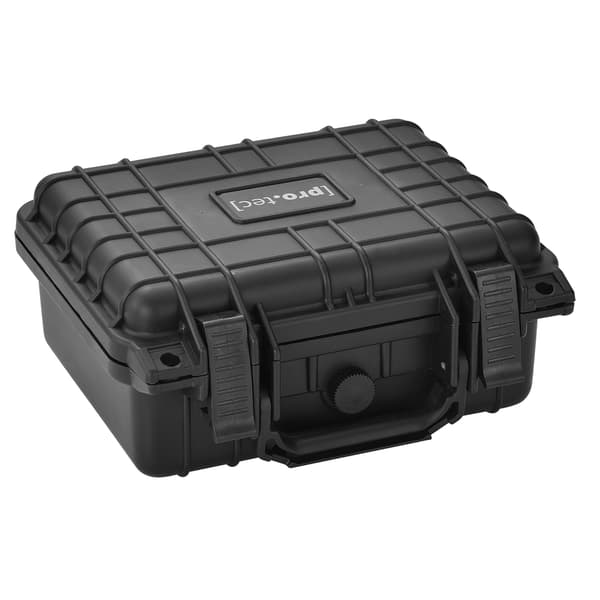 [pro.tec]® Skyddsväska-27x24,6x12,4cm-PP plast-skumgummiinredning-svart-IP55