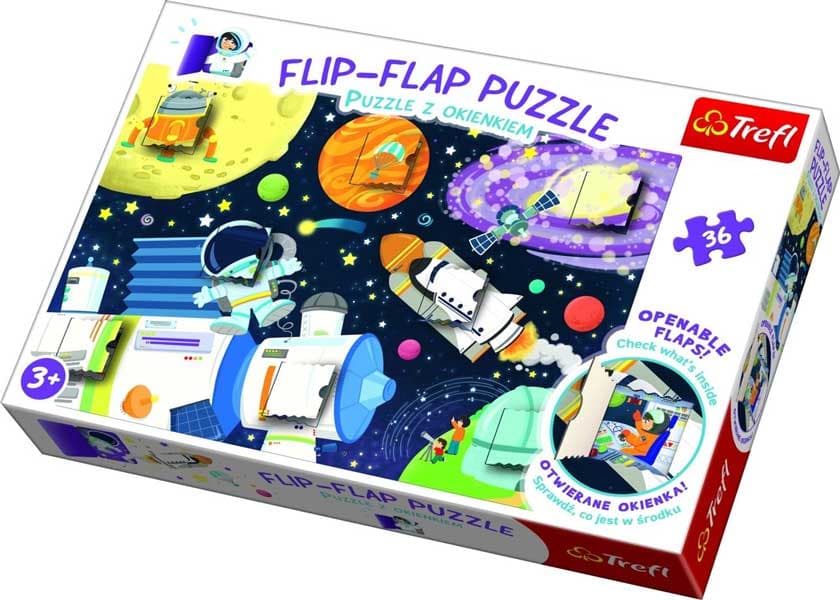 Trefl Flip-Flap Pussel: I rymden 36 Bitars