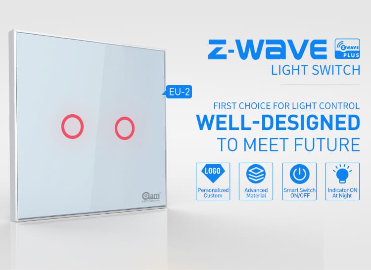 NEO Z-wave Plus brytare dubbel