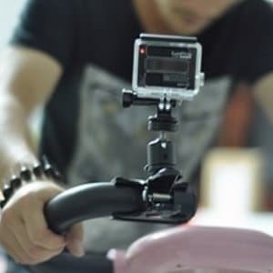 360 graders clamp mount fäste för GoPro Hero 1 2 3 3+ 4 4+