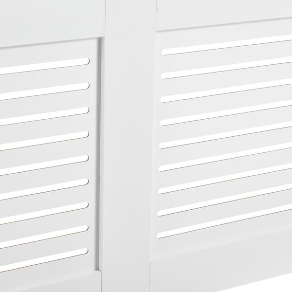 [en.casa]® Elementbeskyttelse - 152x19x82cm - MDF - Hvid