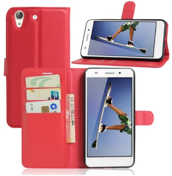 Mobilväska Huawei Y6 II Red w/Stand