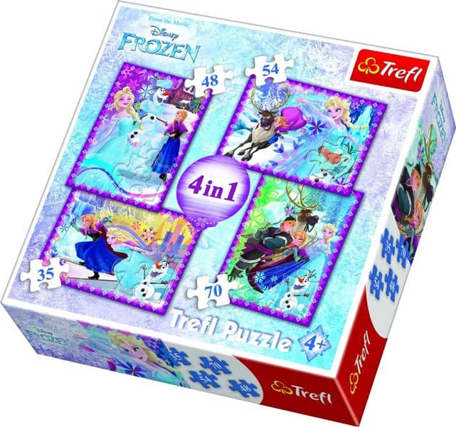 Trefl 4in1 Pussel - Disney Frost