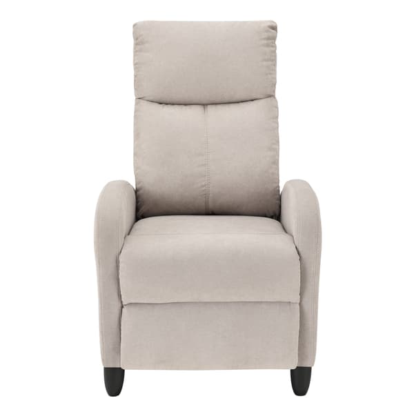 [en.casa] ® Relax lænestol Cleo-polstret-102x60x92cm-siddehøjde: 46 cm-tekstil-metal-brun-sort-justerbar ryg