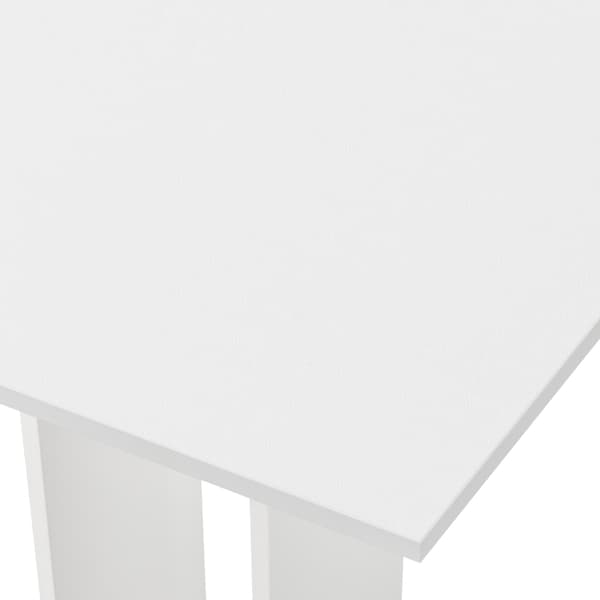 [en.casa] Matbord-Köksbord Lindesnes-65x65x78cm-melaminbelagd spånskiva-vit