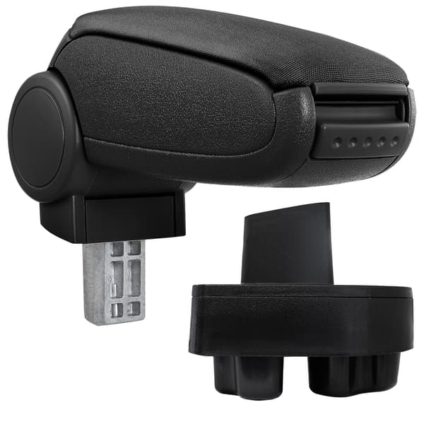 [pro.tec]® Armstöd till Opel Corsa C / Opel Combo C med integrerat fack - textil - svart