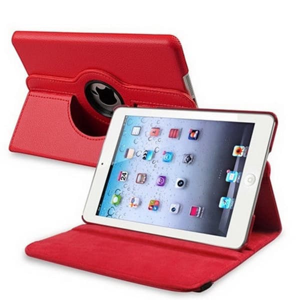 Fodral Ipad Mini / Mini Retina (Mini 2 & 3) Roterande 360° - Röd