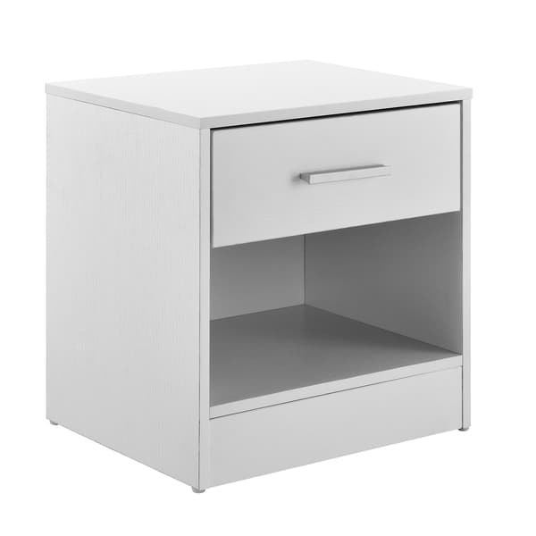 [en.casa]® Sängbord / Avlastningsbord Klovsta-38x36,5x29,5cm-vit