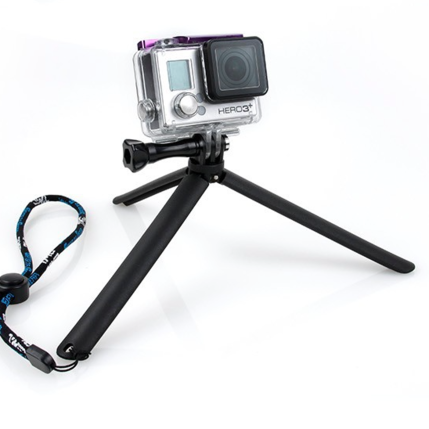 Stand for GoPro-kamera, helpompi jalusta kahvalla