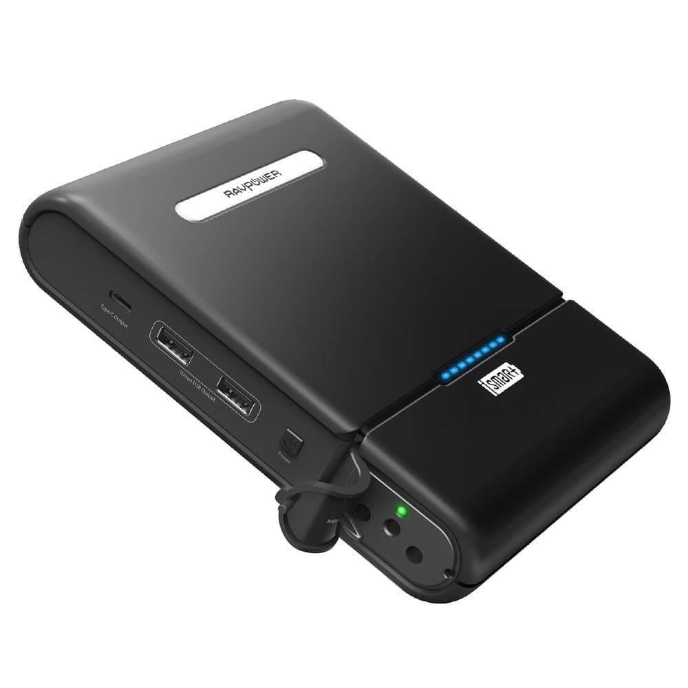 RAVPower Xtreme, 27000 mAh powerbank, 220V AC & USB-C output, Black