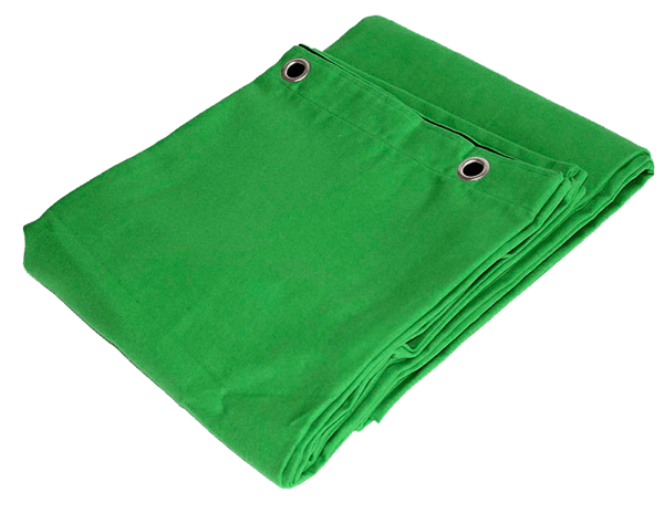 Molton Green Screen Tæppe med øjer