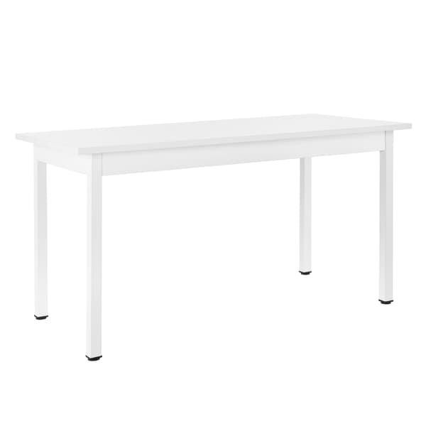 [en.casa]® Design Spisebord - 6 Personer - 140x60cm - hvid